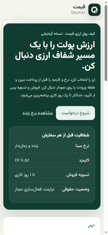 کیف پول ارزی اپ قیمت با فونت وزیر